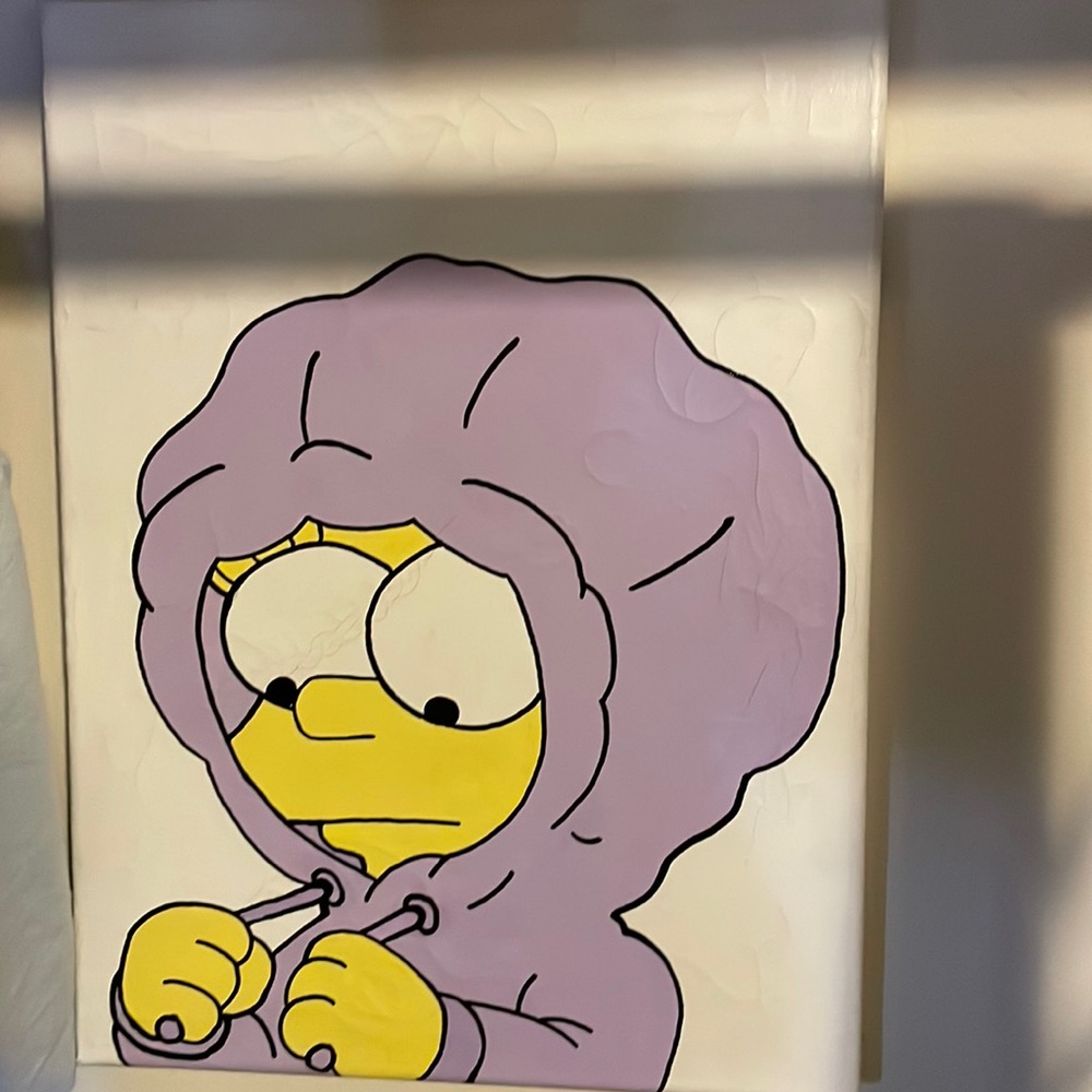 Lisa Simpson painting